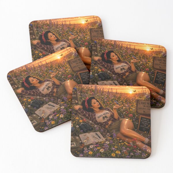 Item preview, Bird Nerd Pin-Up: Wildflower Meadow Daydream designed and sold by Kimberly Palmer.