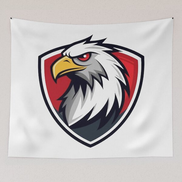Item preview, Eagle Mascot Emblem – Red and Black Esports Badge designed and sold by RAYBIL.