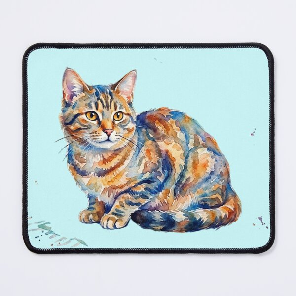 Item preview, Watercolor cat sitting designed and sold by TheMagicIcon.