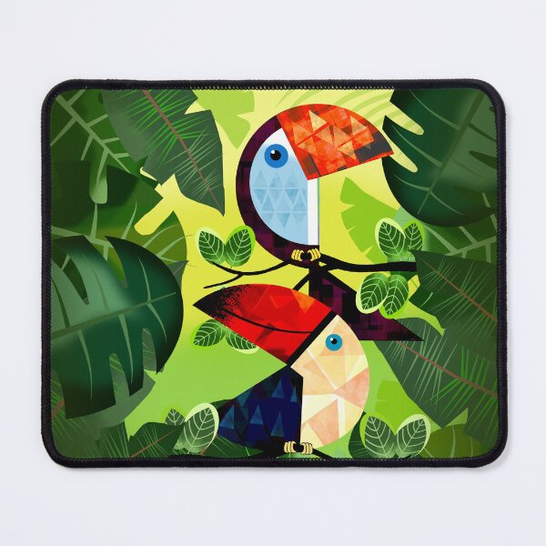 Item preview, Colourful Toucan Birds in Jungle designed and sold by Andrew  Hitchen.