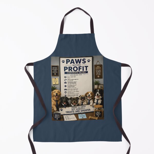 Item preview, Paws Before Profit Funny Dog Office designed and sold by Hornace88studio.