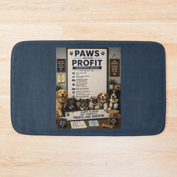 Item preview, Paws Before Profit Funny Dog Office designed and sold by Hornace88studio.