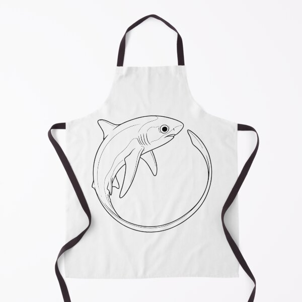 Item preview, Alopias Thresher Shark Line Art Design designed and sold by GEEK-FACTORY-EU.