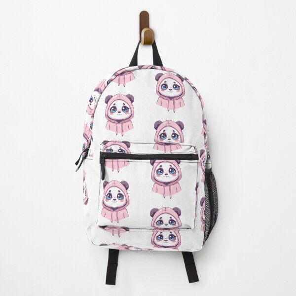 Item preview, Cute Panda in Pink Hoodie | Kawaii Panda Cartoon Aesthetic Design designed and sold by dreamz-world.