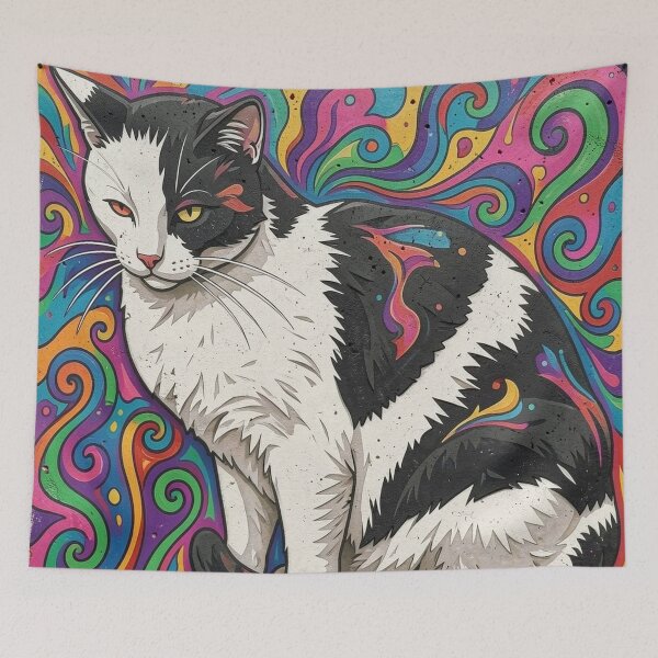 Item preview, Mickie Cat Urban Mural 2 designed and sold by Reclining Buddha Cat.