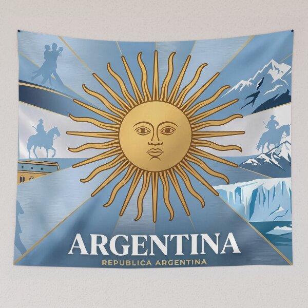 Item preview, Republica Argentina Argentine Cultural Heritage Patterns Landscapes National  designed and sold by ART ATTACK ZONE.