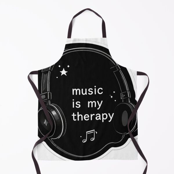 Item preview, Music Is My Therapy Headphones Sticker | Minimalist Aesthetic | Gen Z Vinyl Decal designed and sold by echoartstd.