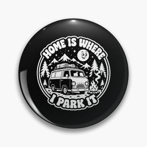 Item preview, Vanlife- home is where I park it classic cartoon designed and sold by VANLIFE..