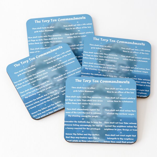 Item preview, Tory Ten Commandments: Thatcher Edition designed and sold by bread-rosaries.
