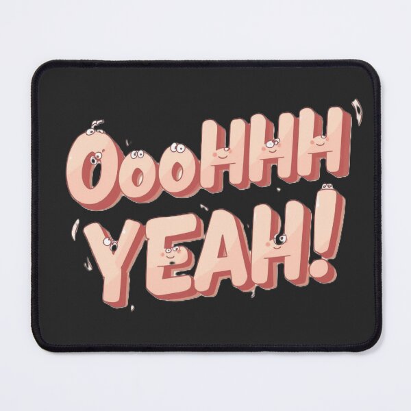 Item preview, Ooohhh Yeah Funny Mochi Character Bubble Typography Pastel Aesthetic designed and sold by ConfuseLab Alt.