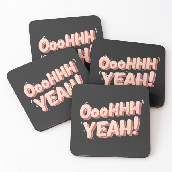 Item preview, Ooohhh Yeah Funny Mochi Character Bubble Typography Pastel Aesthetic designed and sold by ConfuseLab Alt.