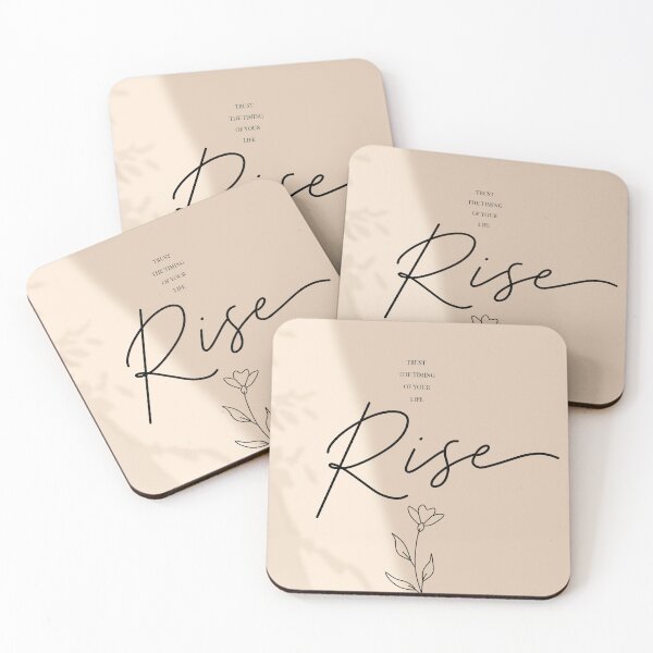 Item preview, Rise Quote Print, Minimalist Inspirational Art, Neutral Affirmation Poster, Motivational Decor, Self Growth Artwork designed and sold by Studio pod Burom.
