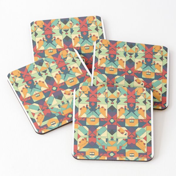 Item preview, Modern Abstract Geometric Pattern in Neutral Peach and Charcoal designed and sold by Grafititee.