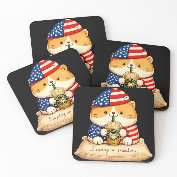 Item preview, Drinking from freedom, alongside my human pets. designed and sold by kittenkittenking.