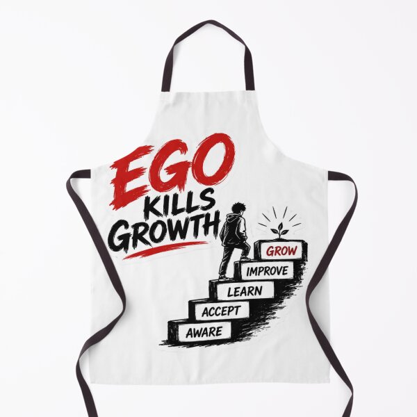 Item preview, Ego Kills Growth – Mindset Motivation Sticker designed and sold by Genzfirevibes.