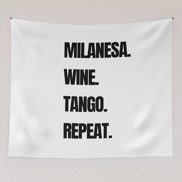 Aperçu de l'œuvre Milanesa. Vin. Tango. Répéter. créée et vendue par raffrasta.