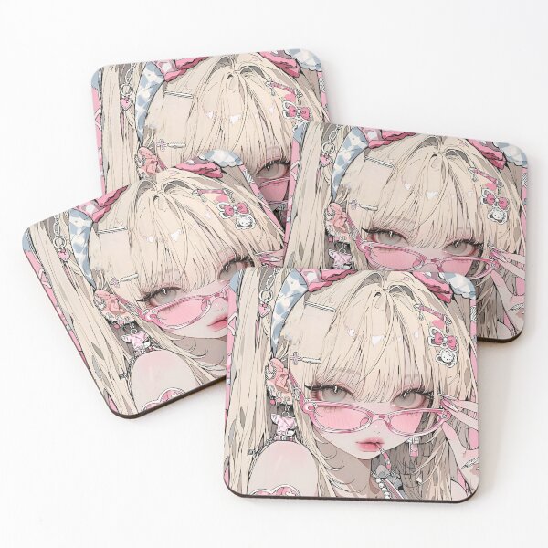 Item preview, Kawaii Pink Y2K Anime Girl Aesthetic | Cute Harajuku Fashion Doll Style designed and sold by Dyan4.