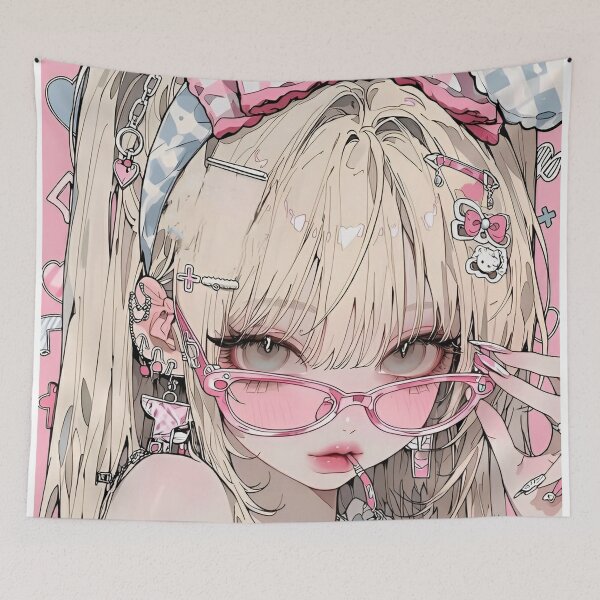 Item preview, Kawaii Pink Y2K Anime Girl Aesthetic | Cute Harajuku Fashion Doll Style designed and sold by Dyan4.