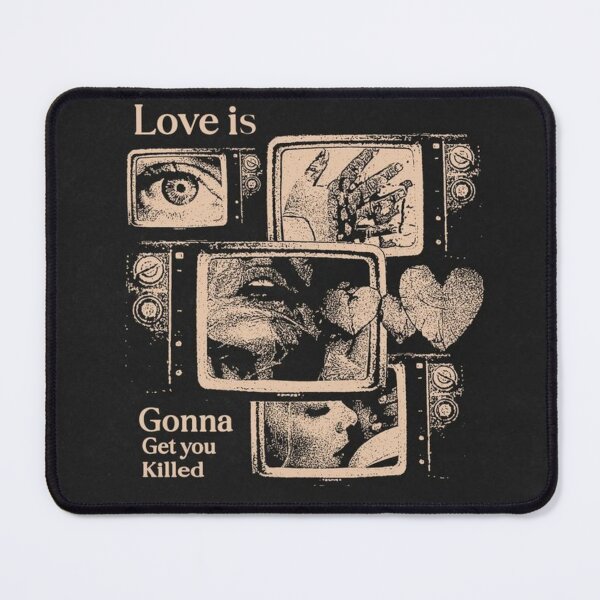Item preview, Love Is Gonna Get You Killed Retro CRT TV Grunge Graphic designed and sold by SarvynStudio.