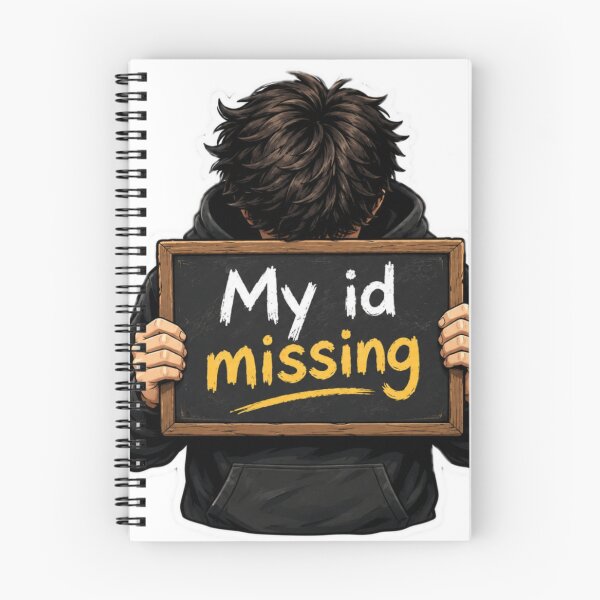 Item preview, My ID Missing – Funny Lost Identity Sticker designed and sold by Genzfirevibes.