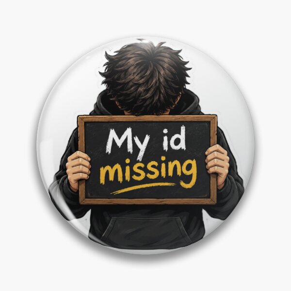 Item preview, My ID Missing – Funny Lost Identity Sticker designed and sold by Genzfirevibes.