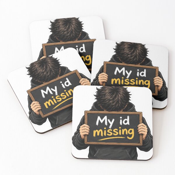 Item preview, My ID Missing – Funny Lost Identity Sticker designed and sold by Genzfirevibes.