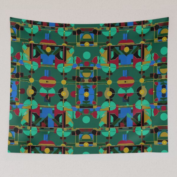 Item preview, Modern Abstract Geometric Pattern in Neutral Peach and Charcoal designed and sold by Grafititee.