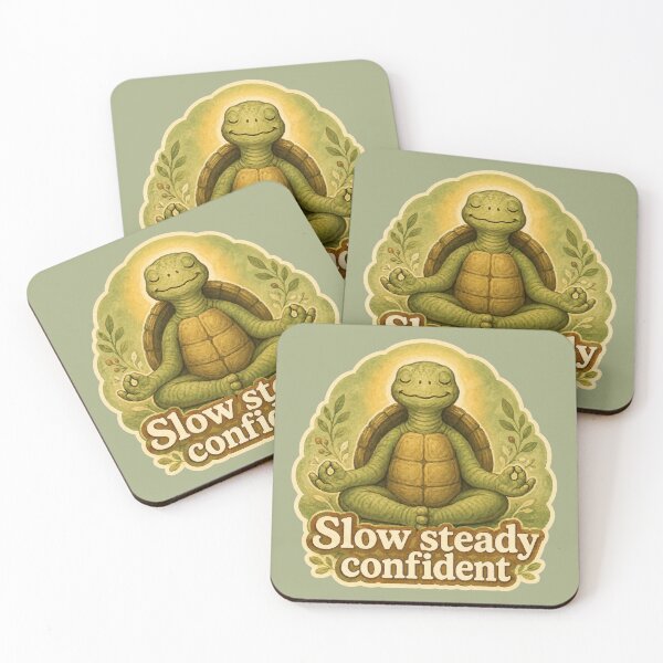 Item preview, Slow Steady Confident Turtle designed and sold by ChirpInc.