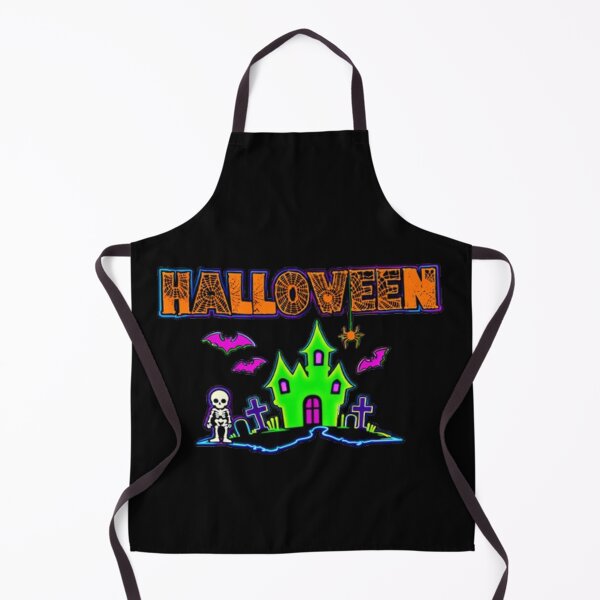 Item preview, Retro Haunted House Spooky Halloween Neon designed and sold by dragonmotor7.