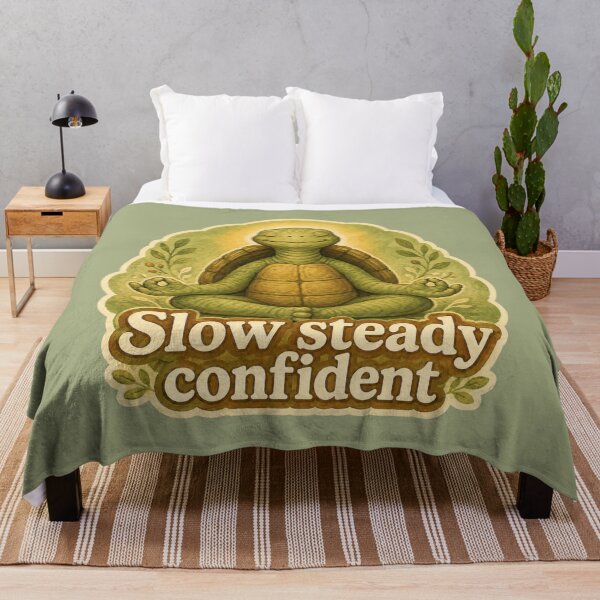 Item preview, Slow Steady Confident Turtle designed and sold by ChirpInc.