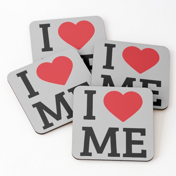 Item preview, I Love Me Self Care Positive Affirmation Heart Typography designed and sold by ConfuseLab Shop.