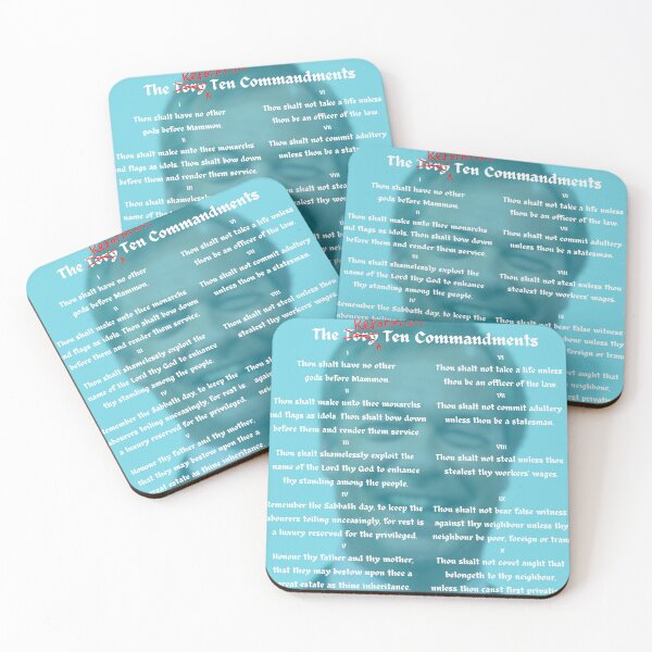 Item preview, ReformUK Ten Commandments: Farage Edition designed and sold by bread-rosaries.