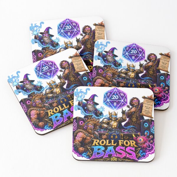 Item preview, Roll For Bass Fantasy EDM Rave Party designed and sold by ALVISION-CREATE.