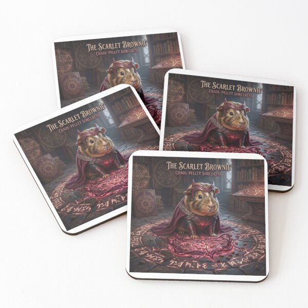 Item preview, The Scarlet Brownie - Chaos Pellet Sorceress Guinea Pig designed and sold by pixelandpassionart.