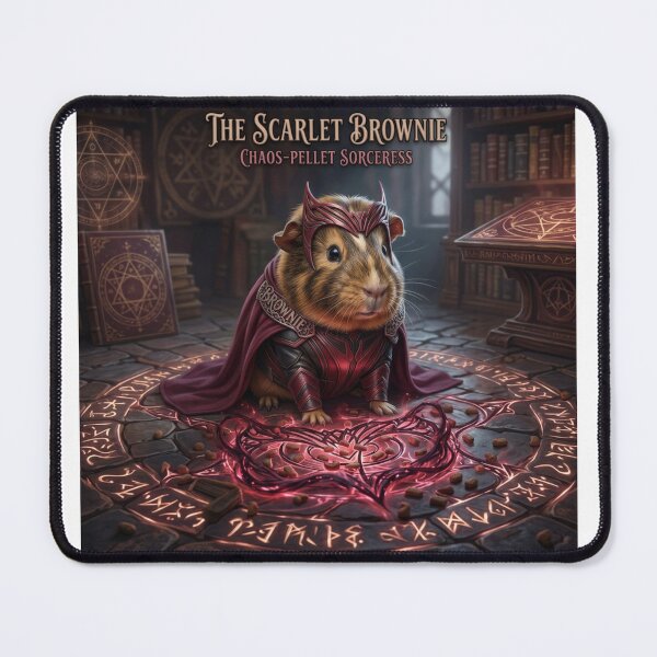 Item preview, The Scarlet Brownie - Chaos Pellet Sorceress Guinea Pig designed and sold by pixelandpassionart.