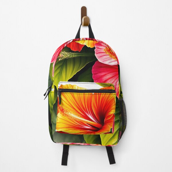 Item preview, Tropical Hibiscus and Lush Leaves Pattern designed and sold by CooksCreators.