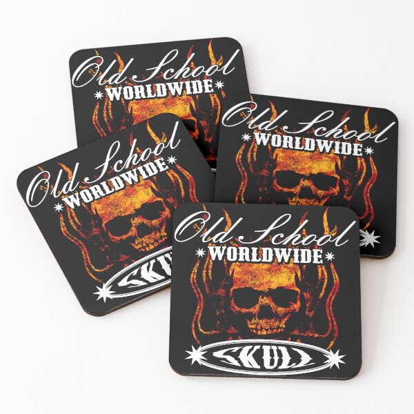 Item preview, Old School Worldwide Skull designed and sold by JMS-Artvintage.