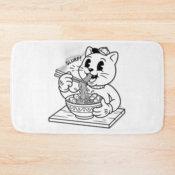 Item preview, Vintage Rubber Hose Cat Ramen Noodle Retro 1930s Cartoon designed and sold by ryanguas.