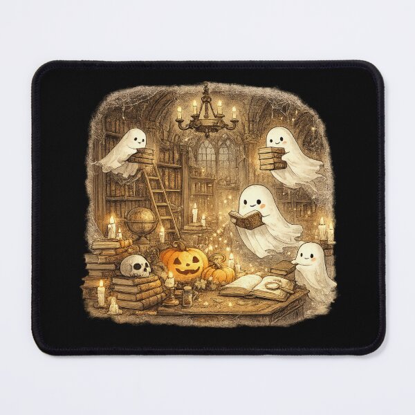 Item preview, Cute Ghost Library Shirt | Halloween Book Lover | Cozy Haunted Library | Dark Academia Ghost Reading Gift designed and sold by MrDev.