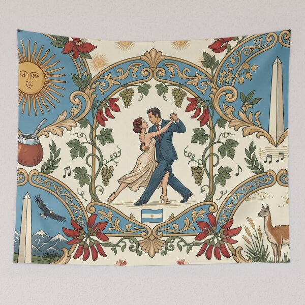 Item preview, Argentine Cultural Heritage Patterns Landscapes National Art designed and sold by ART ATTACK ZONE.