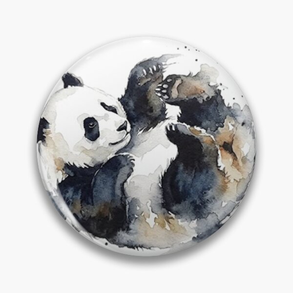Item preview, Watercolor panda rolling designed and sold by TheMagicIcon.