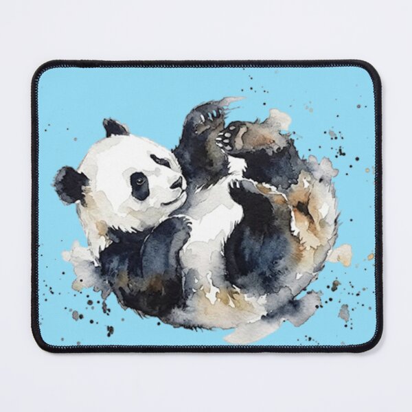 Item preview, Watercolor panda rolling designed and sold by TheMagicIcon.