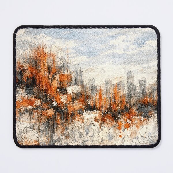 Item preview, Amber Skyline – Atmospheric Abstract Cityscape designed and sold by Ingorgia Studio.