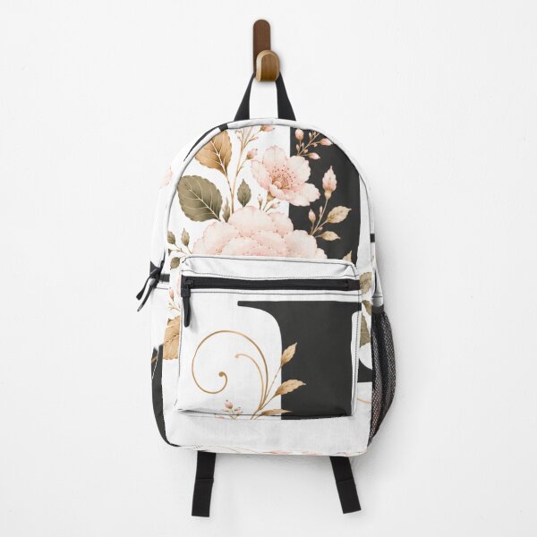 Item preview, Floral Letter E with Black Cat | Elegant Botanical Monogram | Vintage Alphabet Design designed and sold by MoodLay.