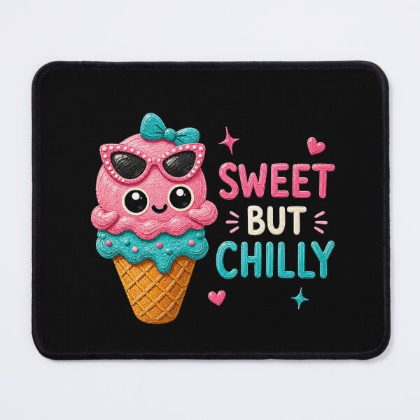 Item preview, Sweet But Chilly Cute Kawaii Ice Cream Cone designed and sold by Liv Solara.
