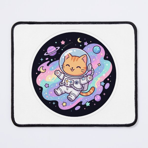 Item preview, Anime Cat Astronaut Kawaii Space Sticker designed and sold by sillyweas.