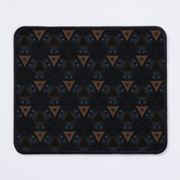 Item preview, Bold Orange Triangle Geometric Pattern on Black designed and sold by IntelliMindDesigns.