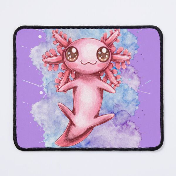 Item preview, Cute Pink Axolotl Watercolor Illustration designed and sold by Randomnessy.