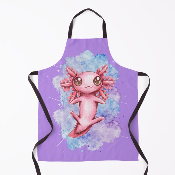 Item preview, Cute Pink Axolotl Watercolor Illustration designed and sold by Randomnessy.