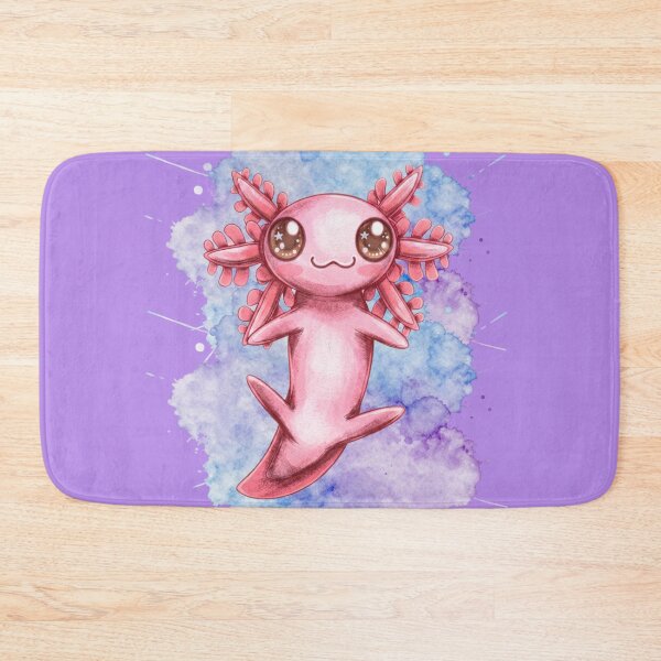 Item preview, Cute Pink Axolotl Watercolor Illustration designed and sold by Randomnessy.